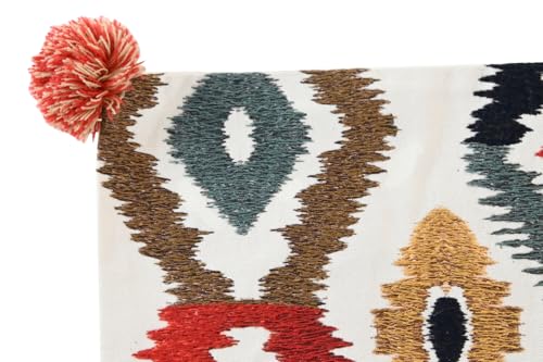 Housse de coussin coton multicolore 50x50 pour un salon cocooning et chaleureux