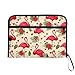 ALAZA Red Flamingo Bird Palm Expandable Filing Folder Storage Organiser Box Files, 13 Pockets Zip Filing Folders for Home or Office Documents