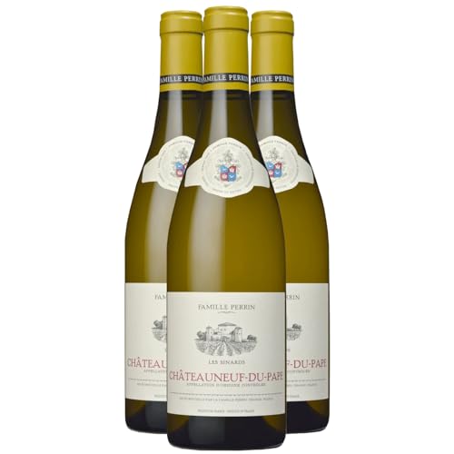 Châteauneuf-du-Pape Les Sinards blanco 2024 - Famille Perrin - DOP - Valle del Ródano - Francia - Variedades de uva Grenache Blanc,Clairette - 3x75cl