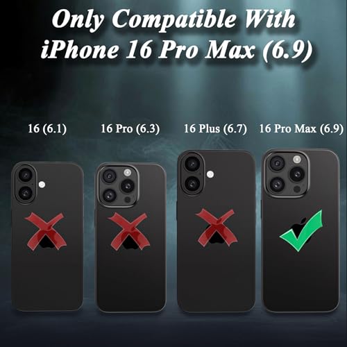 Tmidvfv Y3157 Compatible With Iphone 16 Pro Max Case, With Belt Clip Holster Heavy Duty Magnetic Wireless Charging Full Body Protection Kickstand Cover thumb #2