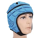 CHICIRIS Football Helmet, Rugby Padded Headgear for Youth EVA Sponge Adjustable Soft Shell Flag Football Helmet Headguard for Soccer Sports (S)