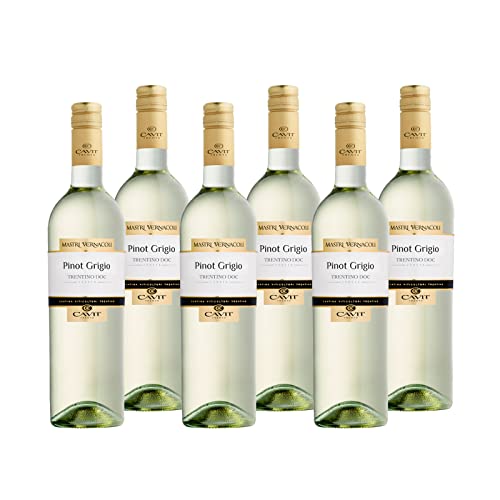 Pinot Grigio Trentino DOC Mastri Vernacoli Cavit Trentin Weißwein trocken (6 x 0.75l)