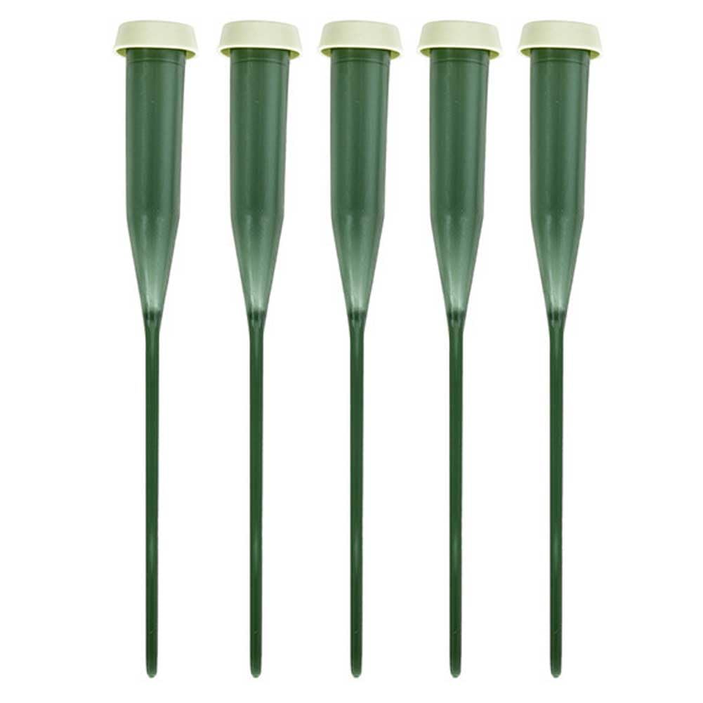 Tubes d'eau floraux de 14 cm en plastique vert pour accessoire de bouquet de fleurs