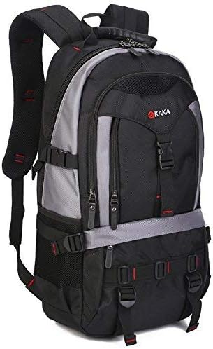MUFUBU Presents KAKA Laptop Backpack Contains Multi-Function Pockets, Durable Travel Backpack with Stylish Anti-Theft Design, School Bag Fits 17.3 Inch Laptop Comfort Pack for Men & Women - Black/Grey