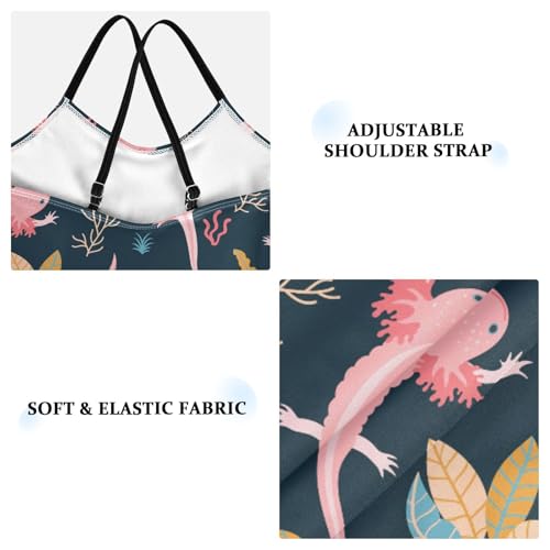 Girls Axolotl Swimsuit One Piece Bathing Suit Kids Swimming Suits Beach Swimwear 3-10T3