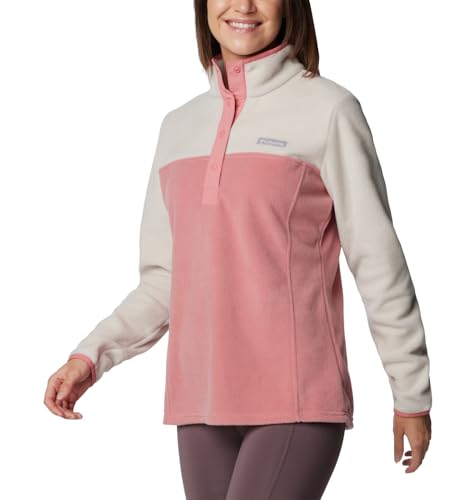 Image of Columbia Womens Benton Springs Half Snap II Pull Over Fleece Jacket, Dark Stone /Canoe /Vintage Blue, 3X
