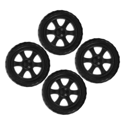 Roulettes de chariot poussette lot de 4 roues plastique résistantes panier à linge