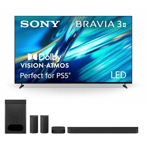 Image of Sony BRAVIA 3 II 75-Inch 4K Ultra HD LED Smart TV (K-75XR30M2) with BRAVIA Theater System 6 5.1ch Home Theater Sound Bar Bundle