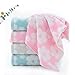 Pidada Hand Towels Set of 2 Floral Pattern 100% Cotton Soft Absorbent Decorative Towel for Bathroom (Pink)