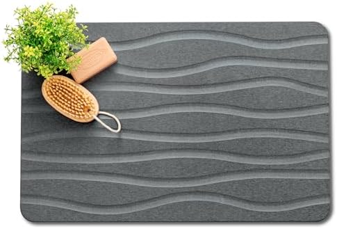 Stone Bath Mat, Non-Slip Natural Diatoma…