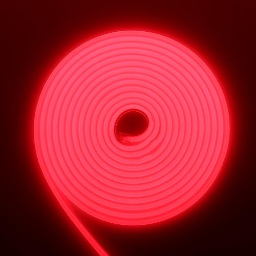 RGB Neon Ruban LED, 220V 288 LEDs/M, Etanche ip65 COB Flexible Étanche Découpable Silicone Bandeau Lumineuse Led pour Intérieur/Extérieur DIY...