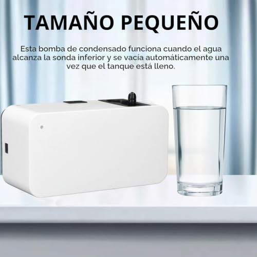 Miniatura 5 de Bomba De Condensado Automática Silenciosa Ysislybin, Depósito De Agua 200 Ml, 24 L H Para Calefacción, Aire Acondicionado