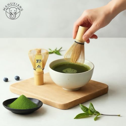 Té matcha orgánico en polvo 100 g con batidor miniatura 6