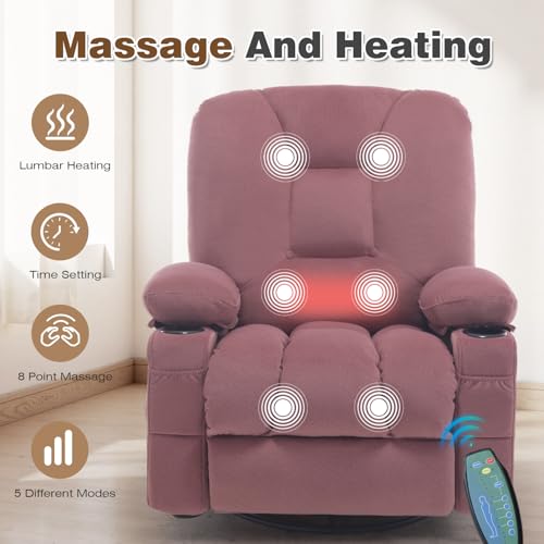 Sillón masaje plegable rosa suave miniatura 5