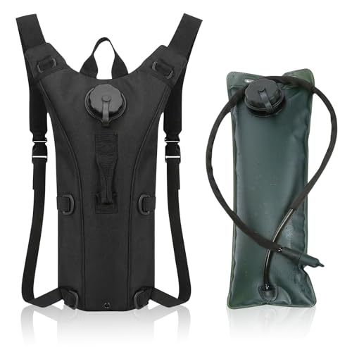 WANDGU Mochila de hidratación con bolsa de hidratación de 3 litros, mochila de hidratación, mochila de hidratación ultraligera, mochila impermeable, mochila ajustable para correr, senderismo, ciclismo