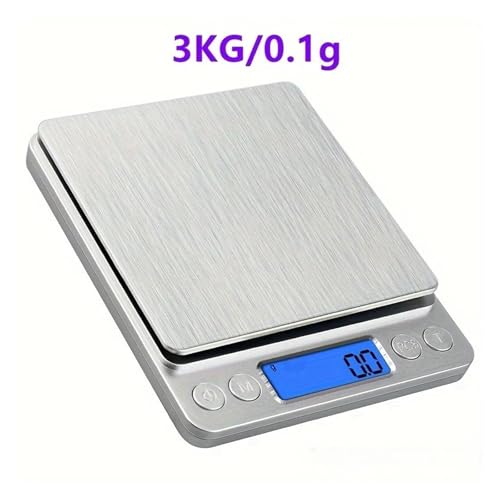 Báscula electrónica con display LCD 3 kg miniatura 2