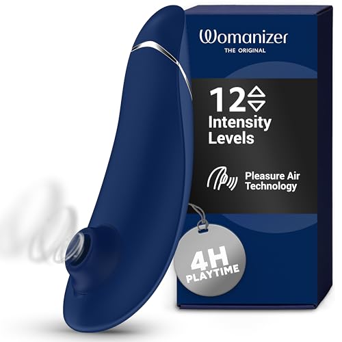 Womanizer Premium 1 Klitoris Sauger Auflege Vibrator Erotik für Frauen Sex Spielzeug Dildo | Druckwellenvibrator Stimulator | Sexspielzeug für Erwachsene für Paare | Geschenke für Frauen | Blueberry