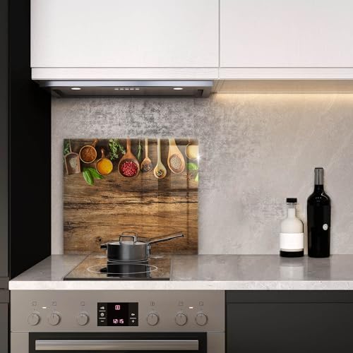 Planche à découper induction Wallfluent 60x52cm protection plaque cuisson verre résistante - 4