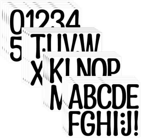 Vinyl Letters 4 Inch 14 Sheets 4 Inch Vinyl Letter Stickers Large,4 In ...