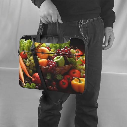 Maletín para portátil con diseño colorido de vegetales 15.6 pulg miniatura 6