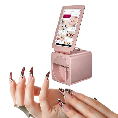 Impresora De UñAs 3D Inteligente AutomáTica - Pantalla TáCtil De 10,1', Impresora De UñAs MóVil Digital PortáTil, Compatible Con Wifi, Para NiñOs/Estudios De UñAs/Manicuristas
