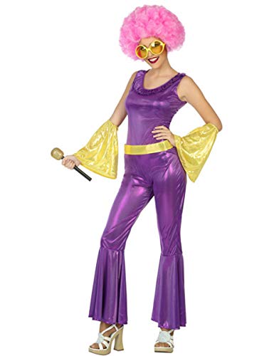 Atosa-39335 Disfraz Disco, Color Violeta, XL (39335)