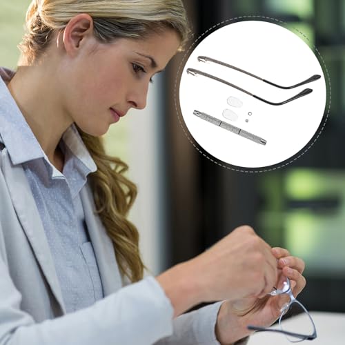 Kit de reparación de gafas de sol con tornillos, destornillador y varios estilos 7