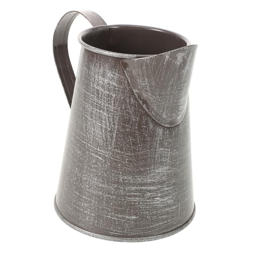 OSOLADY Vintage Vases for Flowers Iron Flower Pot Arrangement Pot Rustic Vintage Pitcher Vase