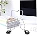 Homoyoyo Hanging Bookend Bookends Desk Magazine Storage Cookbook Shelf Bookshelf Ends Metal Book Ends File Folder Organizer Binder Holder File Folder Holder Black Plastic
