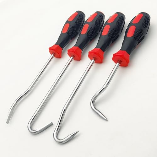 JOYFUL&HOPEFUL Hose Removal Tools,10" Radiator Hose Pick,8" Auto Hose Removal Tool,Hose Puller Tool for Radiator Hoses,4pcs