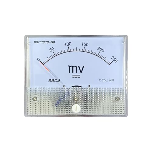 Voltmètre DC 200mV 69C9-V à pointeur analogique encastrable pour tableau électrique
