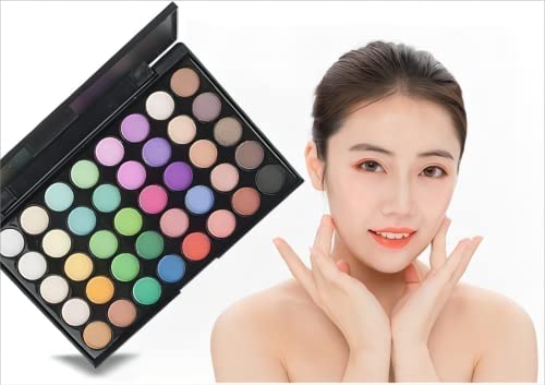 YARLADY 40 color Highly Pigmented Eye Makeup Palette, Matte Shimmer Metallic Eyeshadow Pallet Long Lasting Blendable Natural Colors Make Up Eye Shadows Cosmetics Gift Kit (E02)