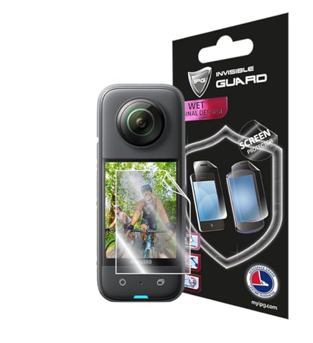 IPG for INSTA360 X3 Action Camera Hydrogel Screen Protector (2 Units) Invisible HD Clear Film Anti Scratch Guard-Smooth/Self-Healing/Bubble Free for X3