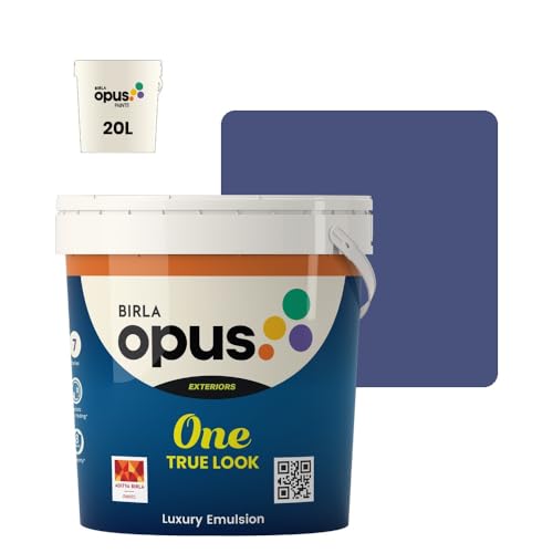 Image of Birla Opus One True Look Luxury Emulsion Paint (20L, Careless Whisper, Soft Sheen Finish) | Anti-Fading, UV & Algae Protection, Strong Film Intergrity | For Exterior Walls of Home, Office