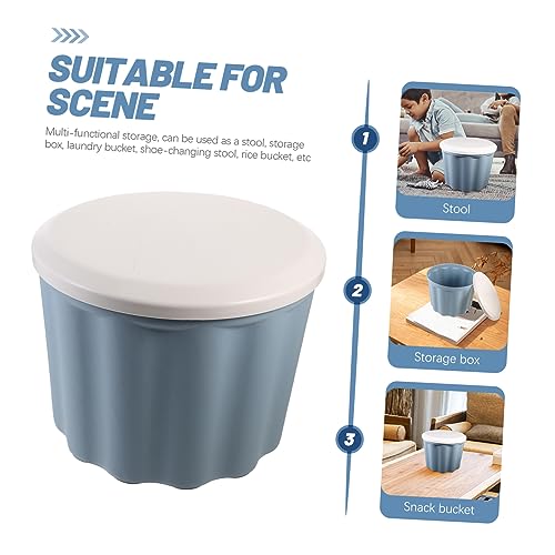 Boîte de rangement plastique multifonctionnelle Cabilock seau empilable - 5