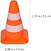 14pcs Miniature Road Cone Orange Mini Traffic Cones Plastic Sign Road Cone Roadblock Cone Sign Model Photo Prop for Small Orange Cones Construction Cones,Safety Barriers,Decorations