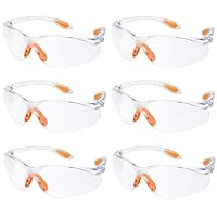 6-er Pack Schutzbrillen Transparent Mit Mit Klaren Gläsern Gumminase Schutzbrille Für Sicheren Schutz - Augenschutzbrille Sicherheitsbrille Laborbrille Kratzfeste Linsen Für Damen/Herren/Kinder