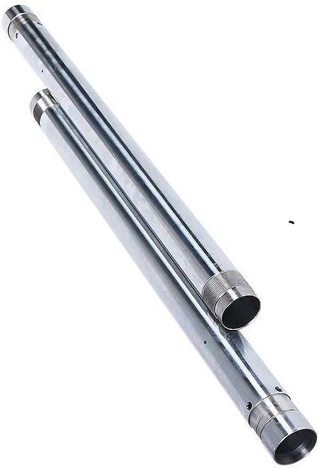 Front Fork Pipes Inner Forks Tubes Silver Pair For Suzuki RG125 NF13A 1991 1992 1993 1994 1995 1996 1997 39x525mm