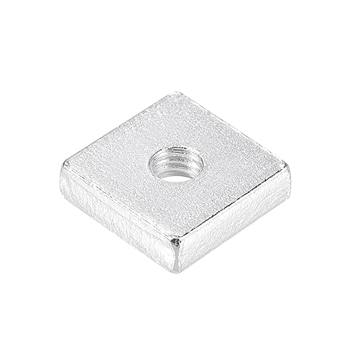 QUARKZMAN Quadratische Muttern, M5x14mmx4mm verzinkt metrisches Grobgewinde Sortiment Set, 10 Stück