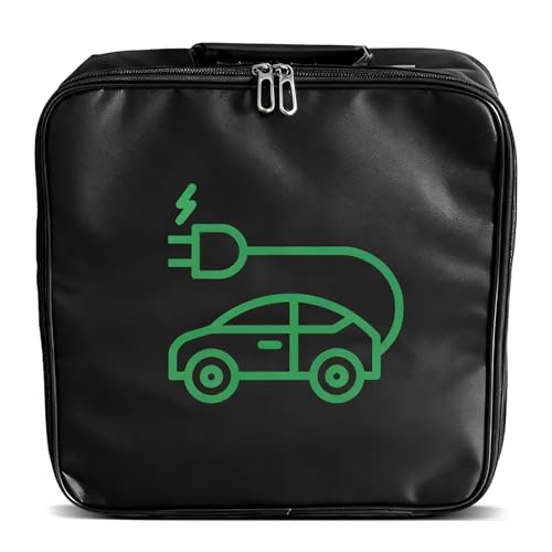 QingWing Bolsa para Cable de Carga de Coche Eléctrico, Caja Almacenamiento para Cargadores Vehículos Eléctricos, Organizador Impermeable Antideslizante, Guardar Cables Carga y Accesorios del Coche