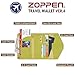 ZOPPEN Passport Holder Women/Men, Multi-purpose Rfid Blocking Travel Passport Wallet Travel Essentials Tri-fold Document Organizer Holder, Chartreuse