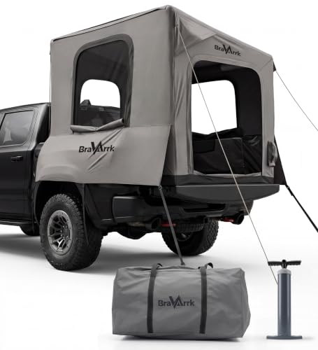 Inflatable Truck Bed Tent, PU3000 Waterproof Pickup Shelter for 5.5-8ft Bed