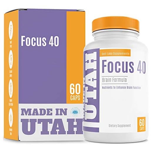 Brain Booster Focus 40 Brain Formula is a Powerful Nootrag and Brain Supplement That Supports Mental Alertness, Memory, Focus, and Concentration - Made in Our Lab in Utah