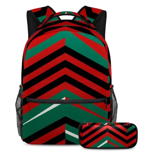 Sac à dos avec trousse grand volume imprimé drapeau pour le voyage étudiant