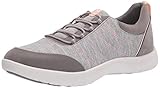 Clarks womens Adella Holly Sneaker, Grey Textile, 9.5 Wide US