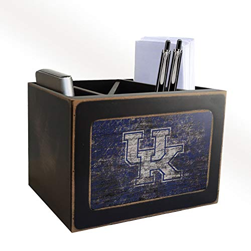 Fan Creations Kentucky Wildcats Distressed Team Logo Desktop Organizer with Color