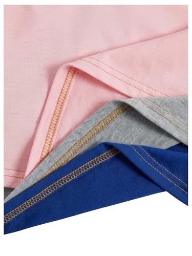 Image of RoseSeek Women's 3 Packs Open Back Tops T Shirt Criss Cross Cut Out Tee Short Sleeve Crewneck Summer Backless Tops