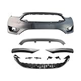 Focus Front Bumper Cover Grille and Lips Compatible with 2015 2016 2017 2018 F-o-r-d Focus S SE SEL