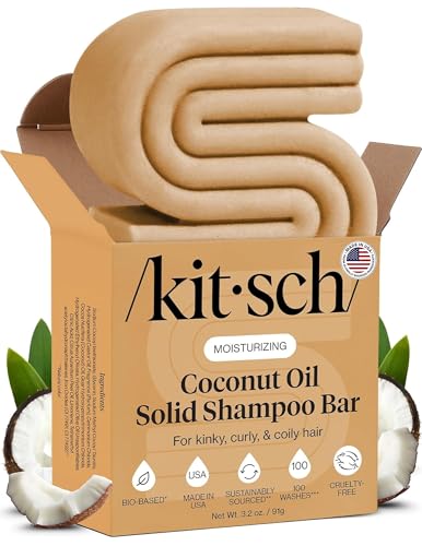 Kitsch Rosemary & Biotin Shampoo Bar - For Hair Growth, Strengthening, Thickening & Volumizing...