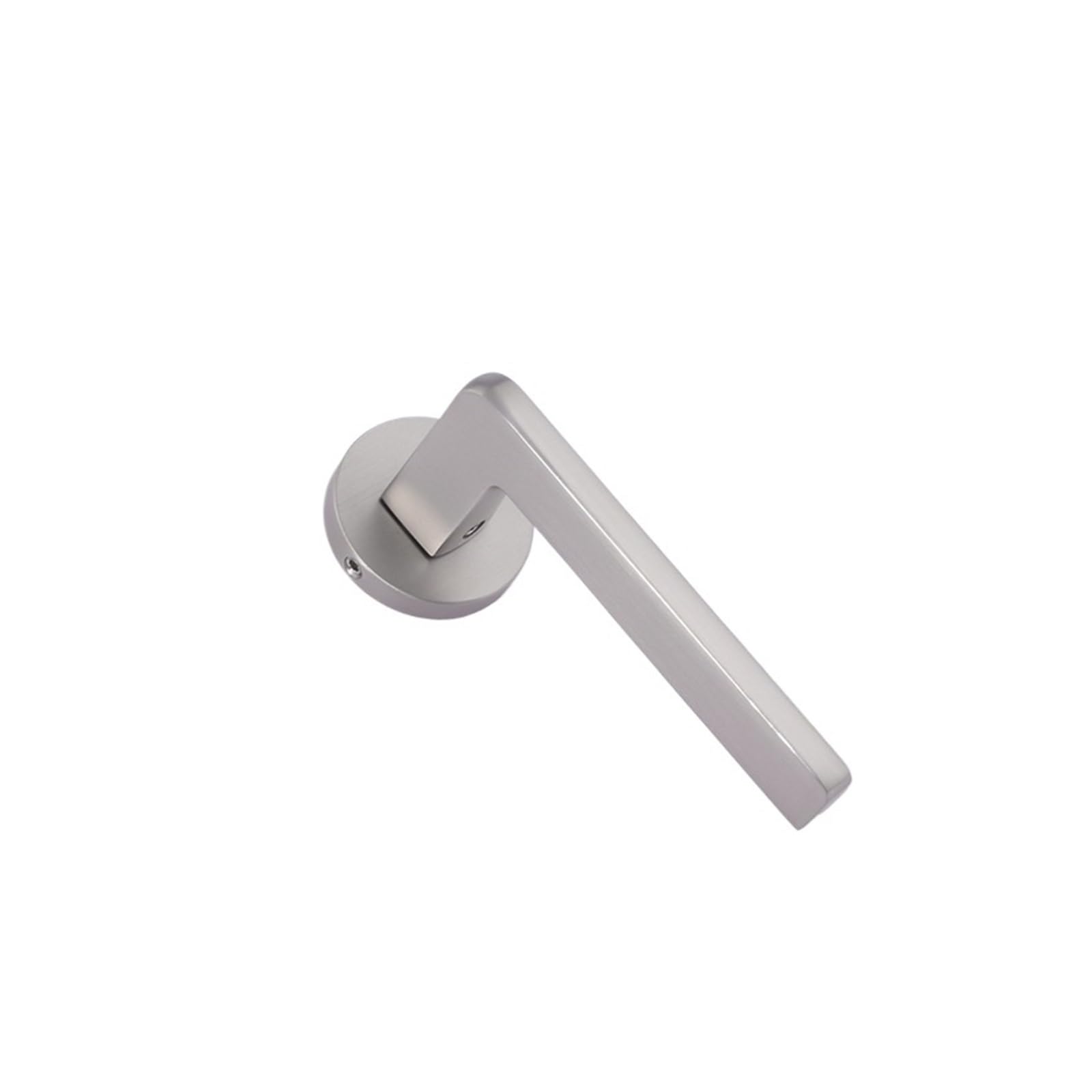 NYRXRYTCA Bedroom Solid Wood Door Lock Simple Indoor Silent Black Door Handle Household zinc Alloy Split Lock(D31 S954 nickel brushed silent)